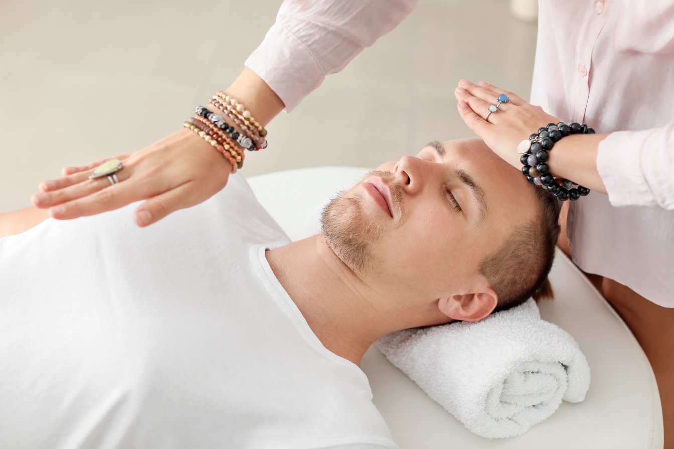 Reiki Master Working with Patient